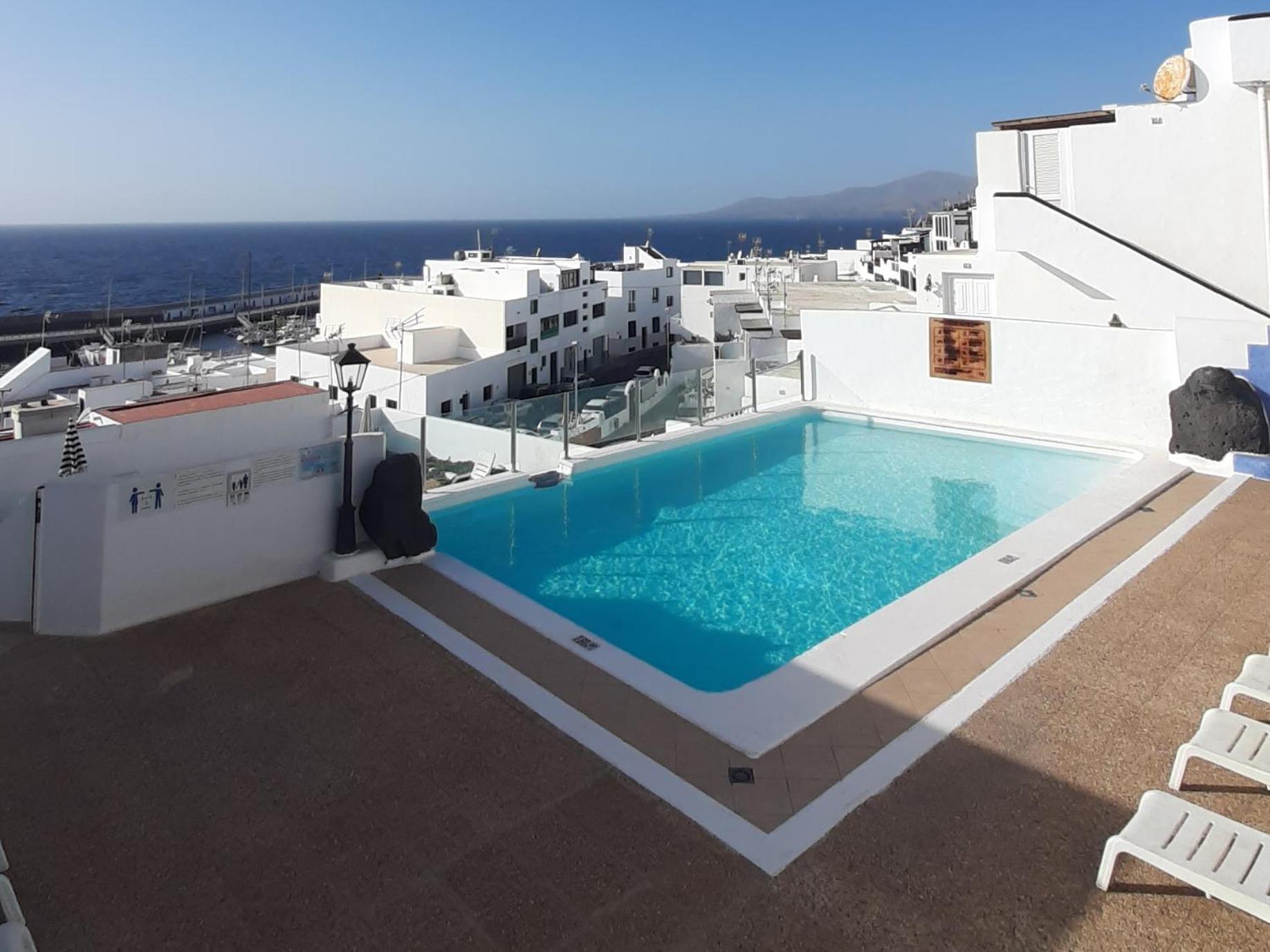 The White Dragos With Ocean View - Ac - Private Pool Appartement Tías Buitenkant foto